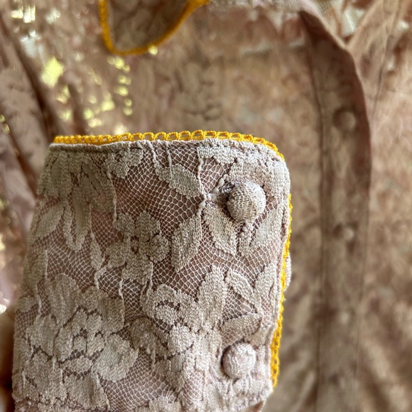 Free People Intimately Free All Day Lace House Shirt Pink Size XS (oversized) - Picture 7 of 8